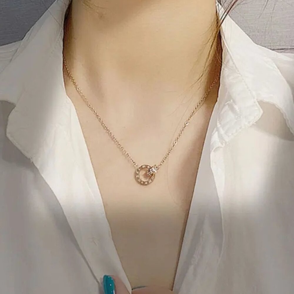Stainless steel women pendent necklace, bracelet, anklet
